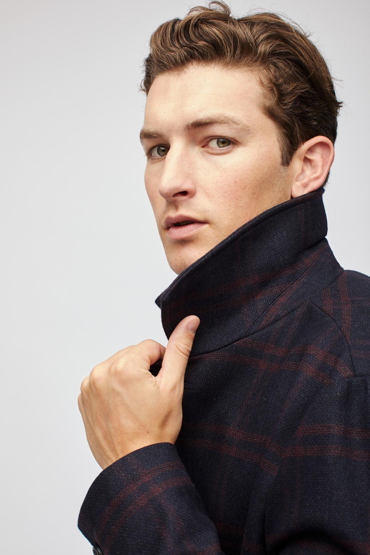Bonobos The Italian Wool Car Coat in Blue for Men - Lyst