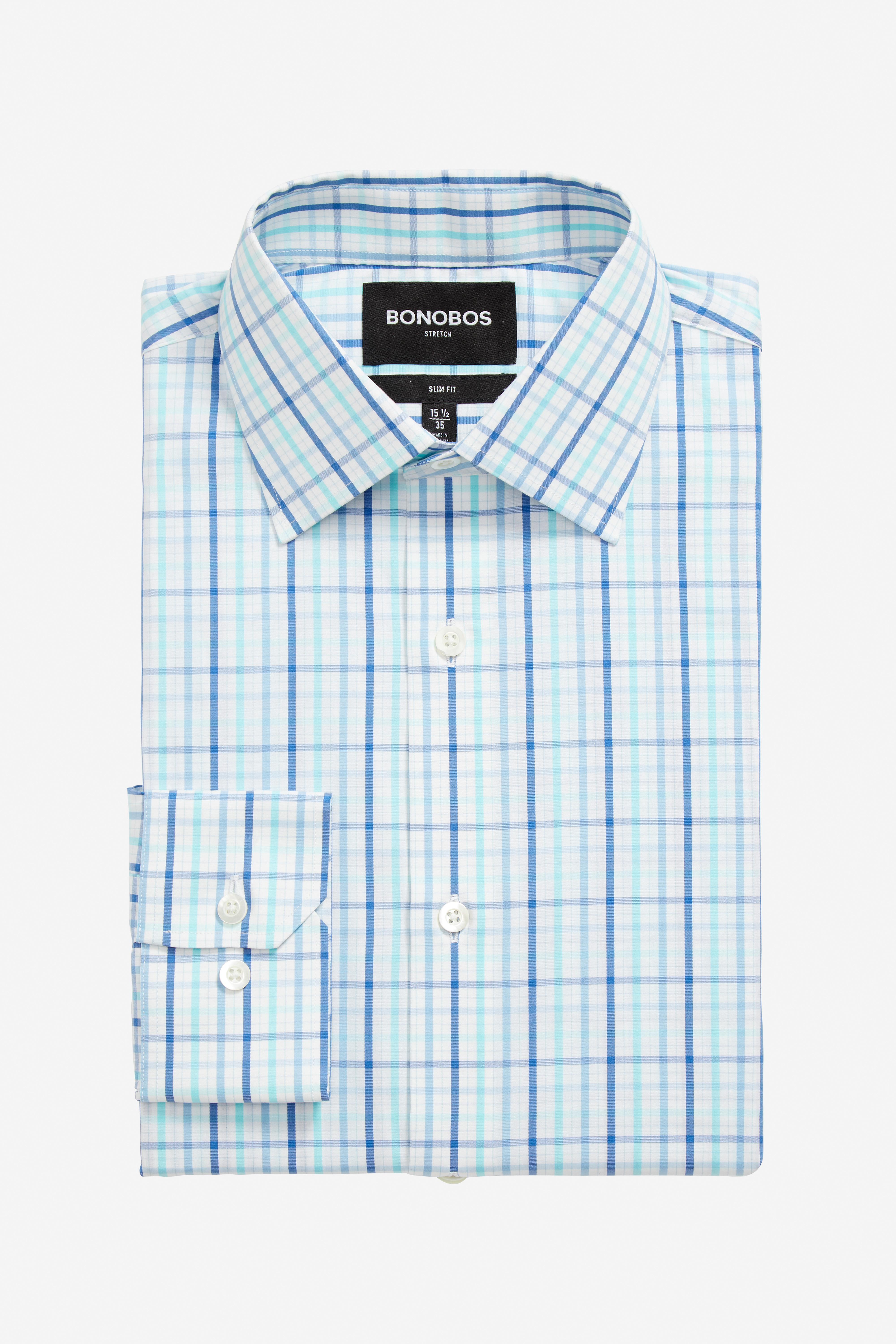 Bonobos Cotton Jetsetter Stretch Dress Shirt in Blue for Men Lyst