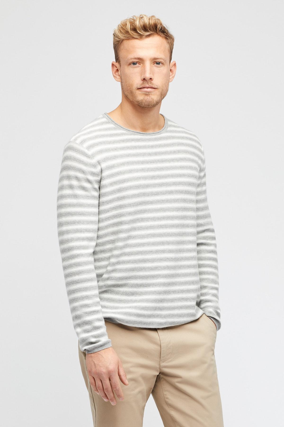 mens grey roll neck sweater