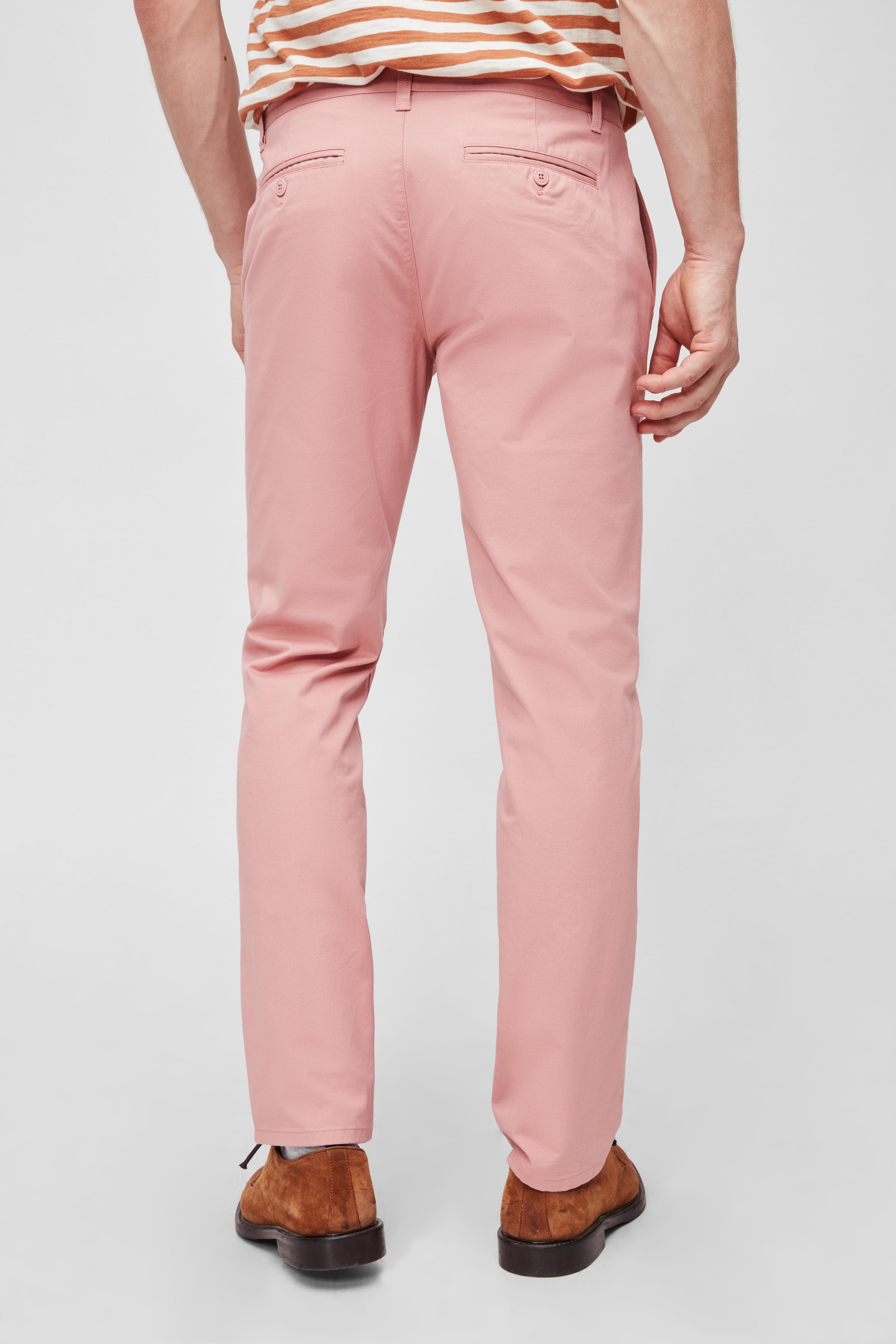Bonobos Cotton Stretch Washed Chinos in Pink for Men - Lyst