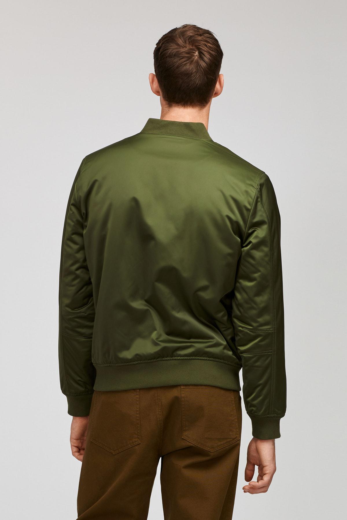 Bonobos Synthetic The Quilted Boulevard Bomber Jacket in Military Green ...