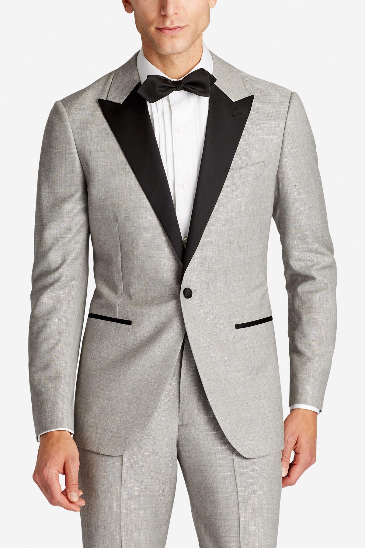grey tuxedo jacket