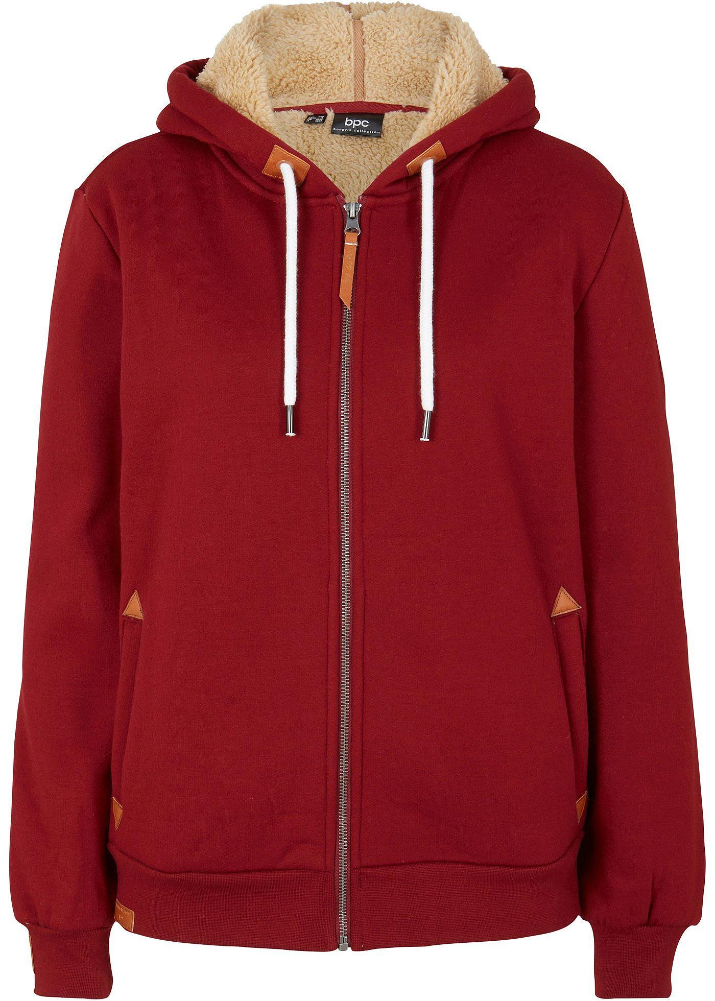 Sweatjacke Damen Hoodie Jacke Gefütterte Bench Damen Kapuzenjacke –