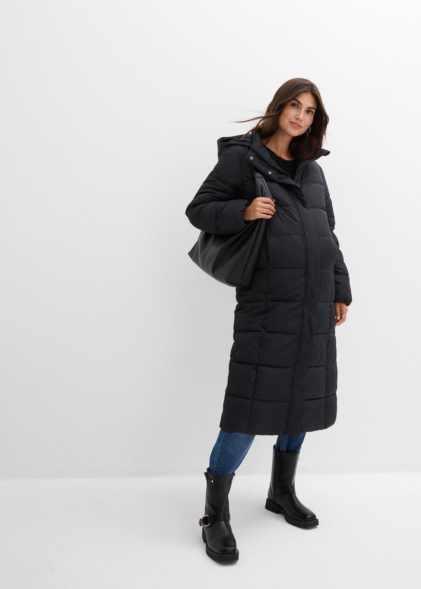 bonprix Warmer 2-In-1 Umstands-Puffermantel Mit Trageeinsatz in