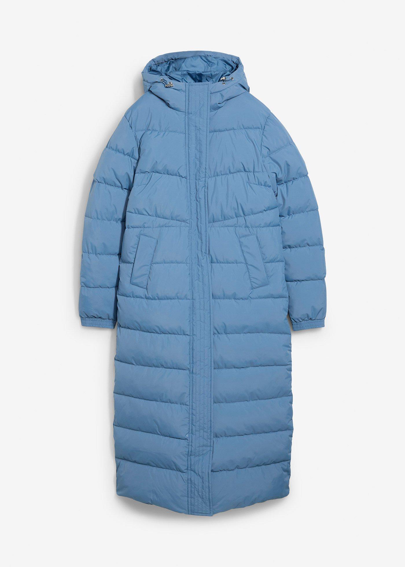 Giubbotto Lungo Trapuntato Con Cappuccio di bonprix in Blu Lyst