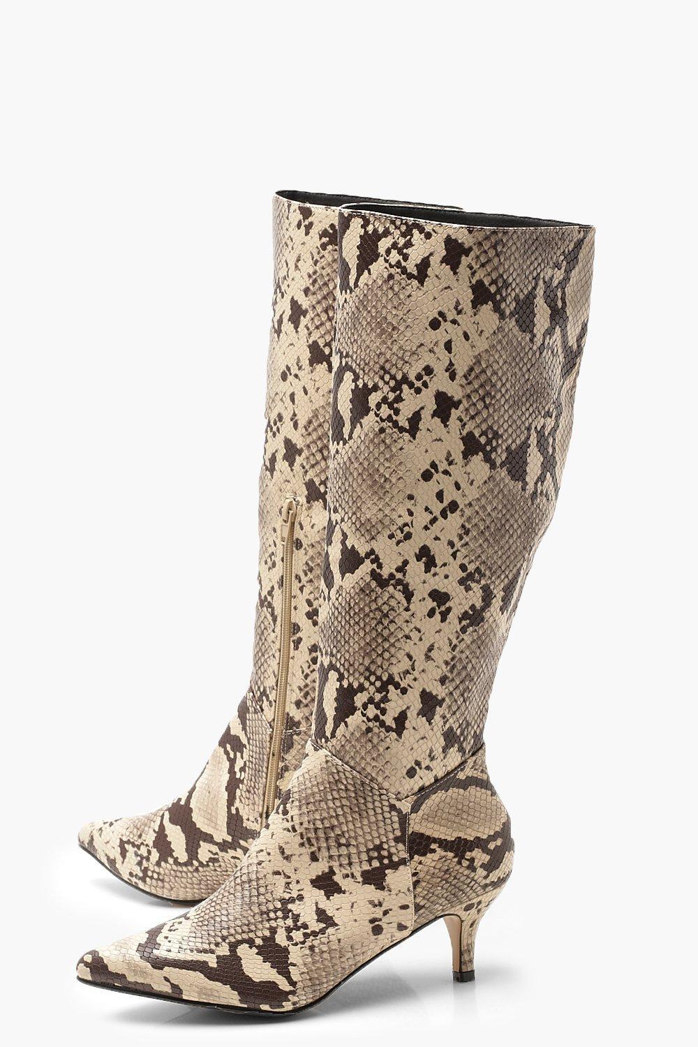 boohoo snake boots