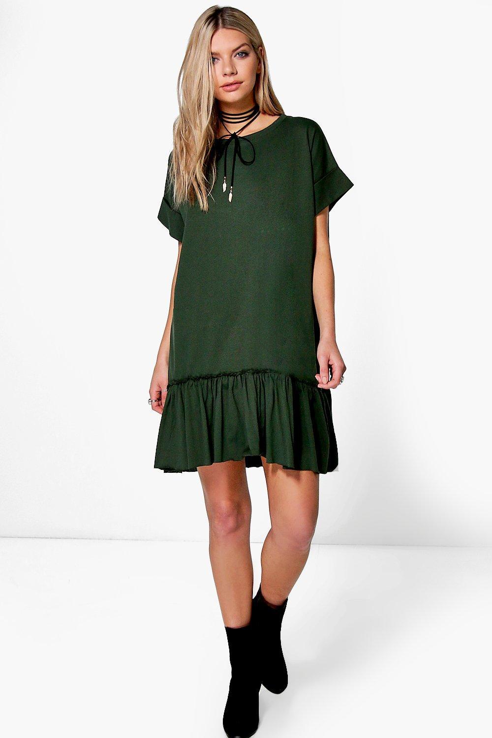 ruffle t shirt dress