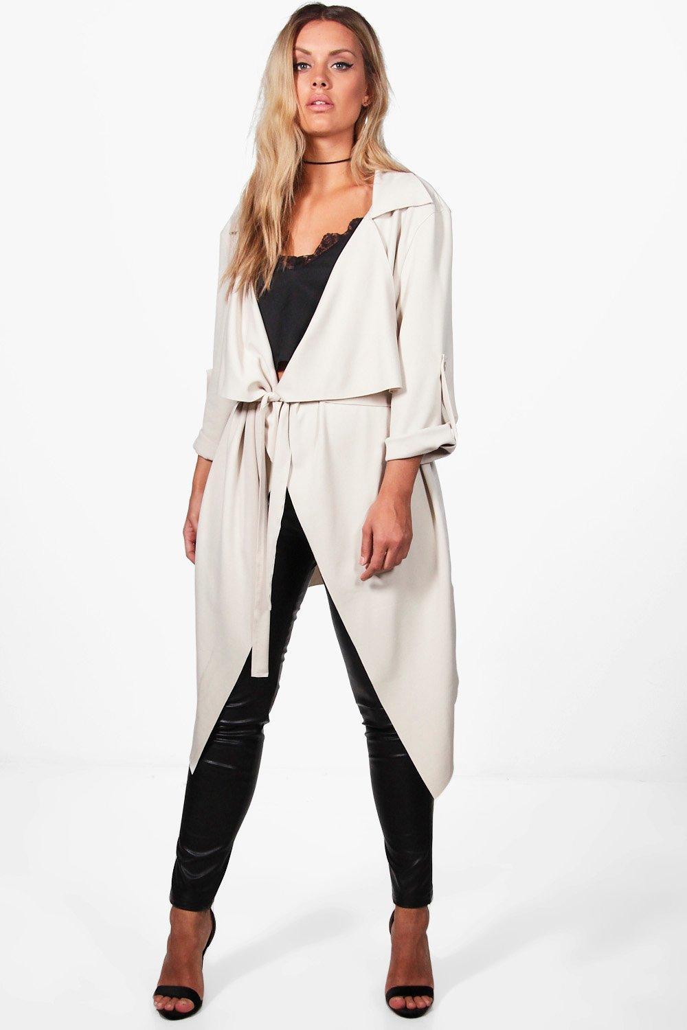 waterfall duster coat plus size
