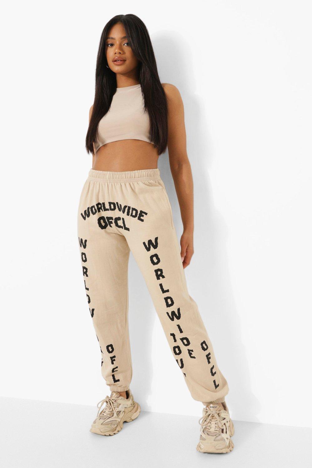 Boohoo Worldwide Ofcl Printed Joggers 