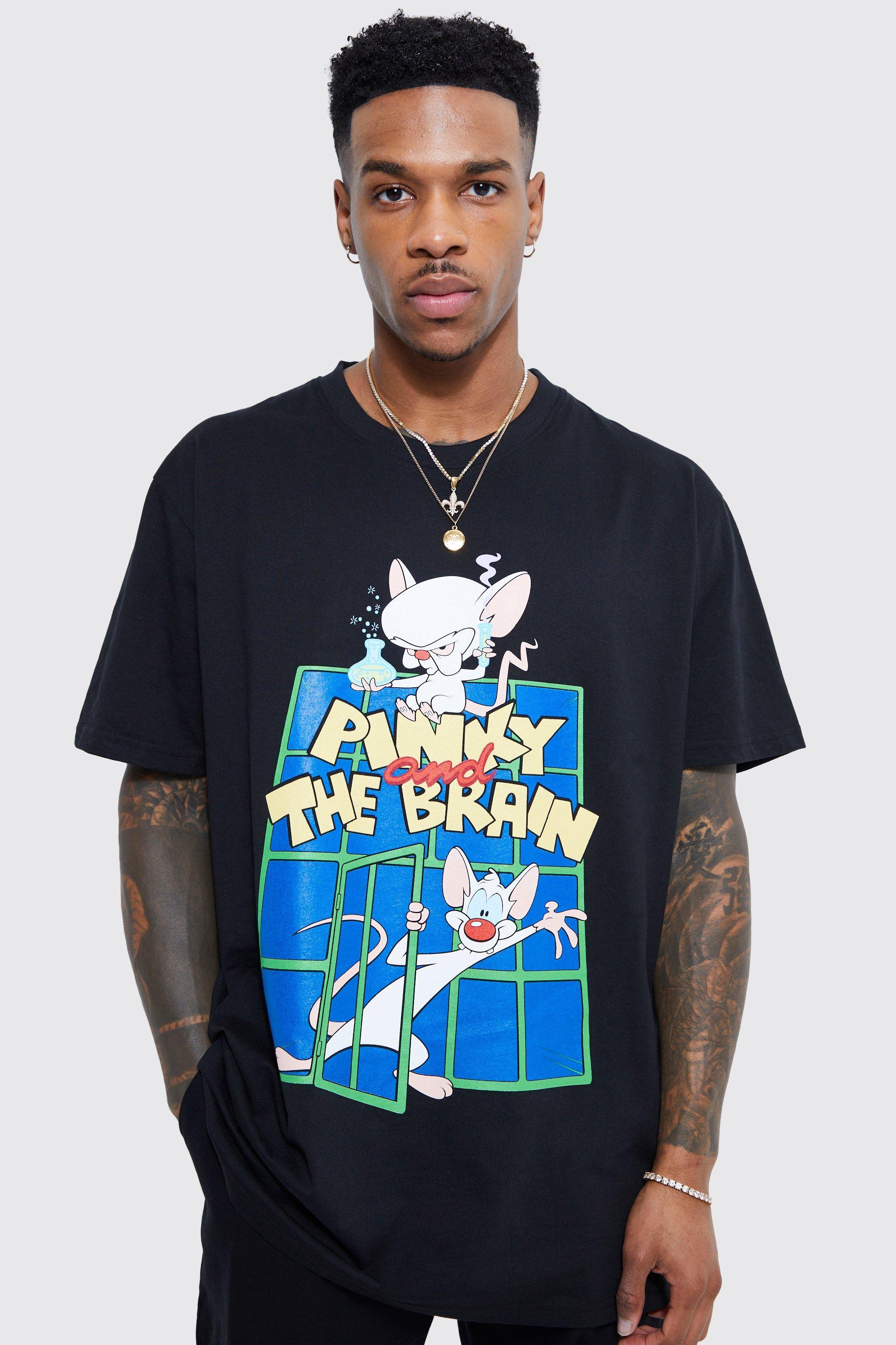 BoohooMAN Oversized Pinky & The Brain License T-shirt in Blue for Men | Lyst