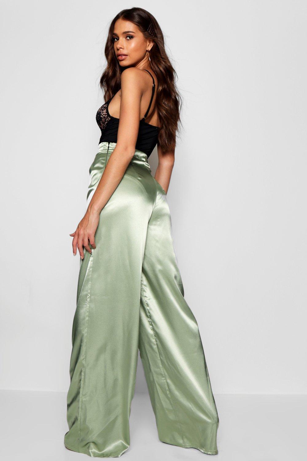 Tall satin trousers Clearance