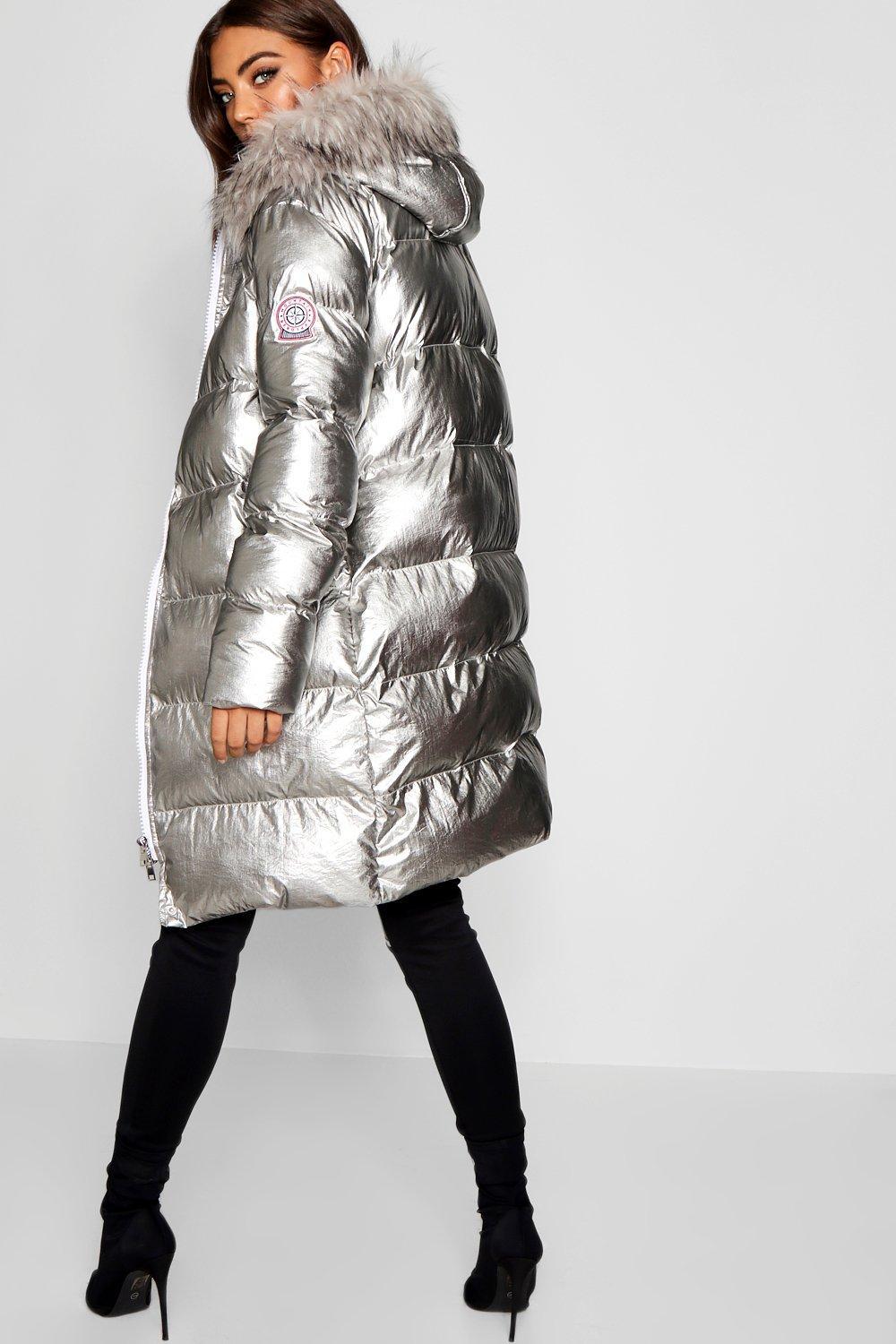 Boohoo long puffer coat new arrivals