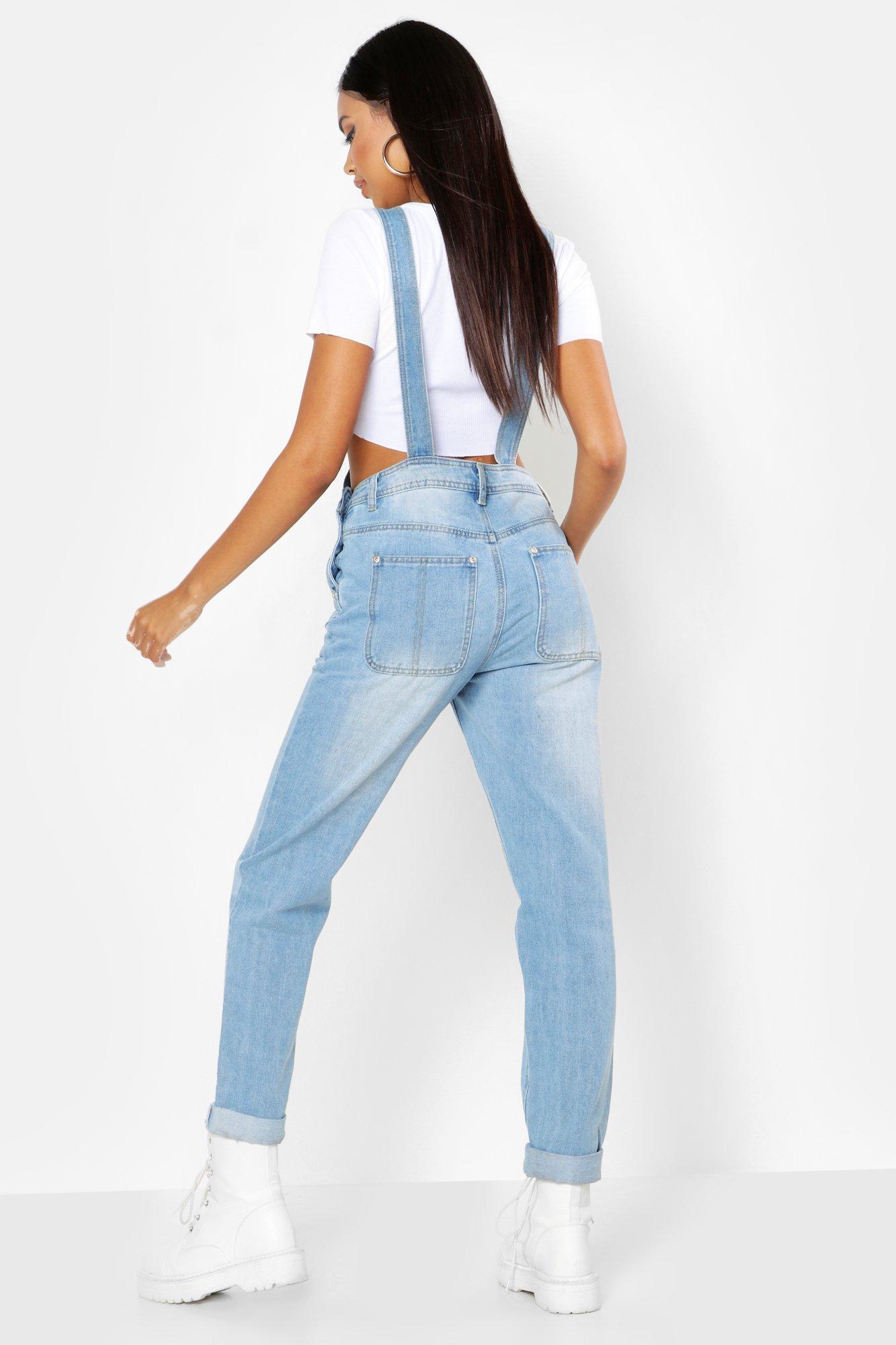 boyfriend denim dungarees