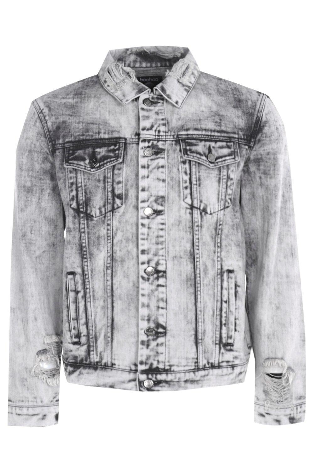 boohoo denim jacket mens
