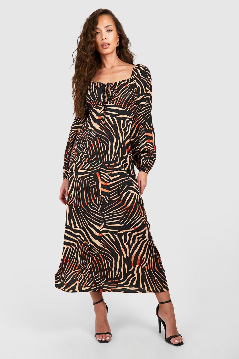Zebra Print Dress  Dress, Zebra print dress, Large bust