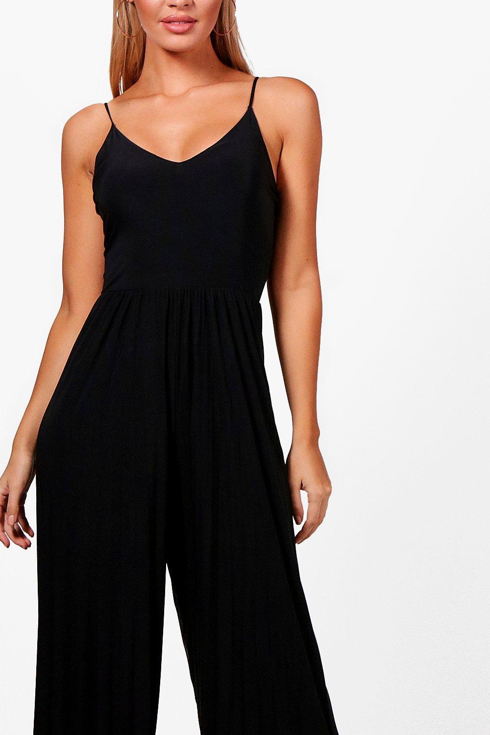 boohoo pleated jumpsuit