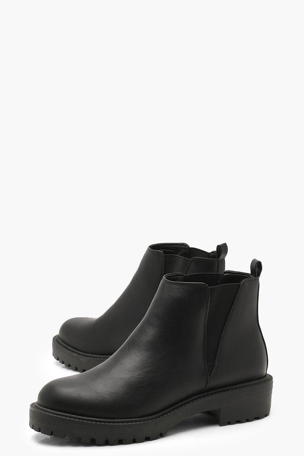boohoo chunky chelsea boots