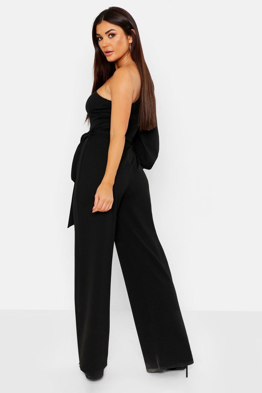 HTOOHTOOH Womens Short Sleeve V Neck Long Romper Side Slit Jumpsuit Plus Size