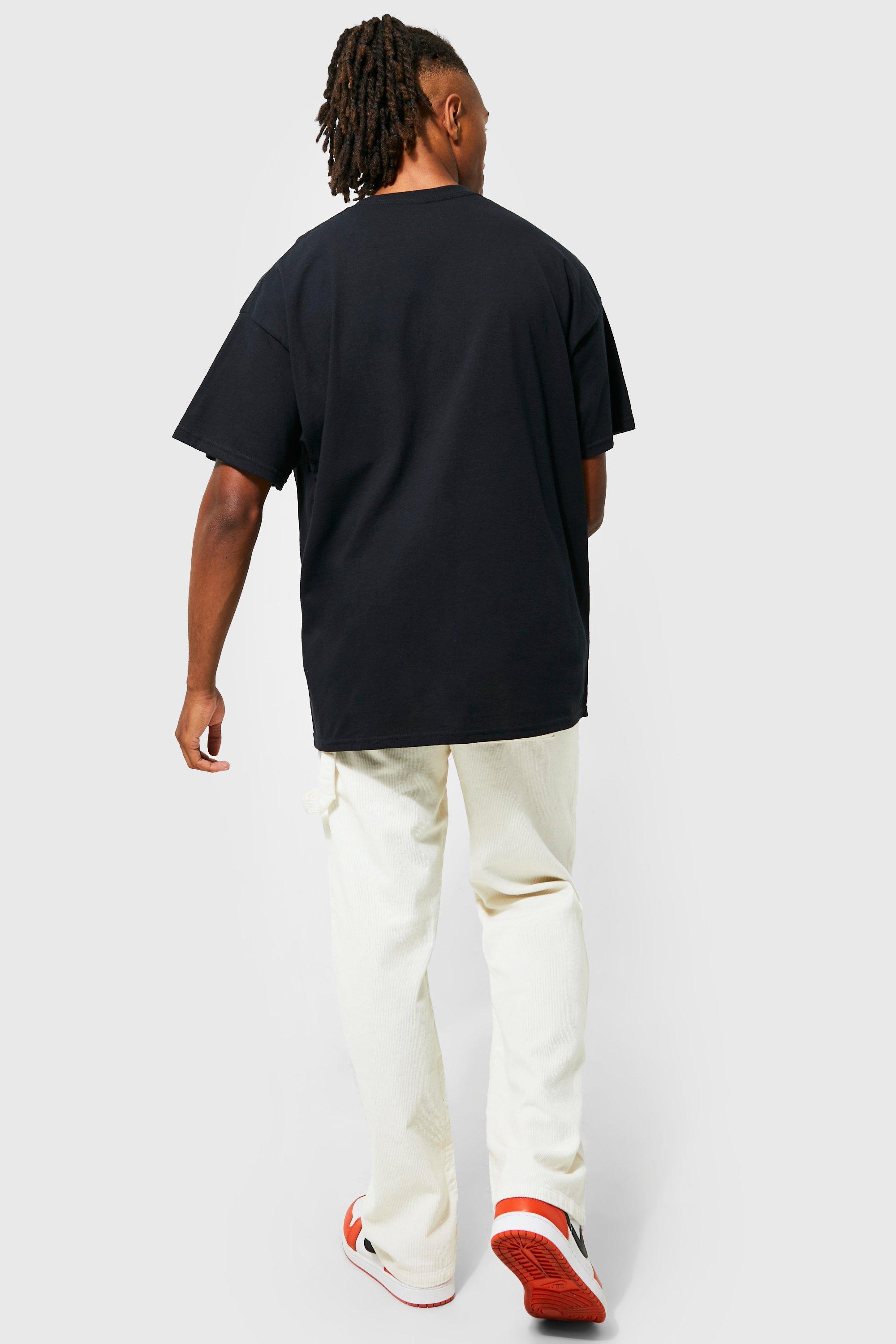 BoohooMAN Denim Oversized The Godfather License T-shirt in Black for Men |  Lyst
