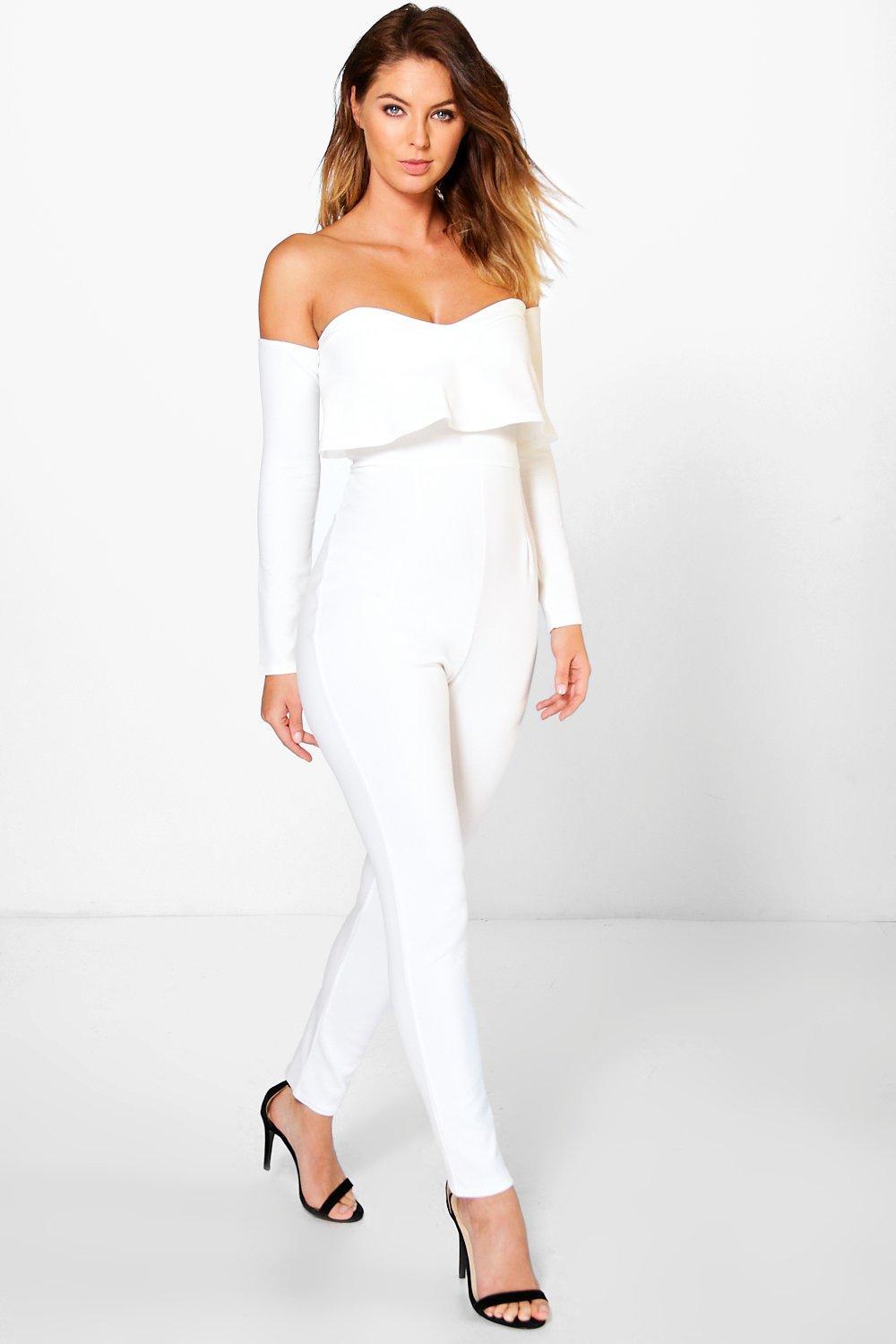 boohoo white jumpsuit
