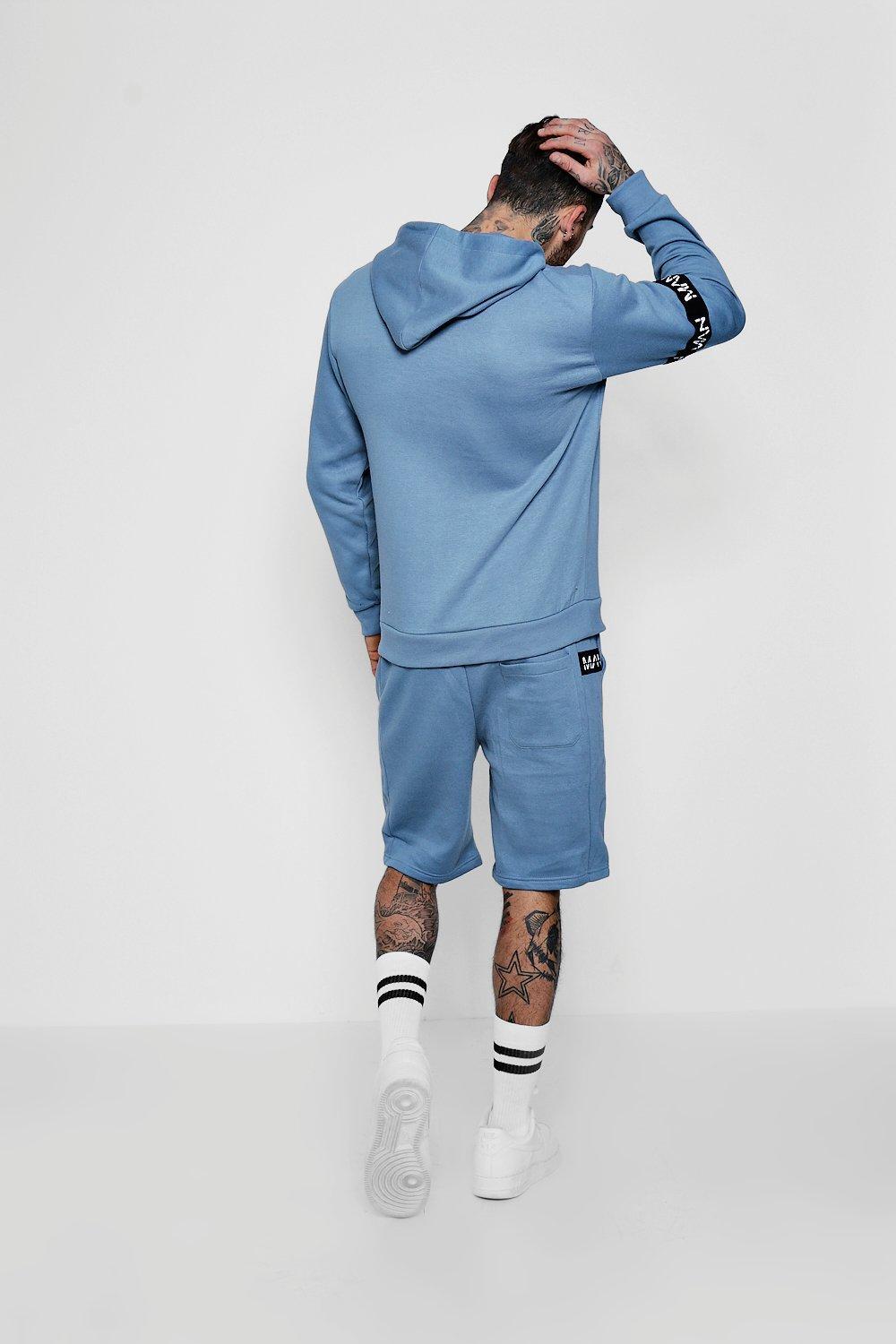 Boohoo Man Band Over The Head Short Tracksuit in Pink for ...