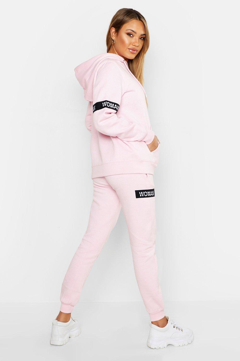 pink tracksuit set womens
