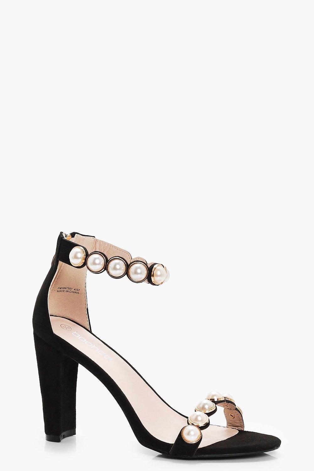 2 strap block heels