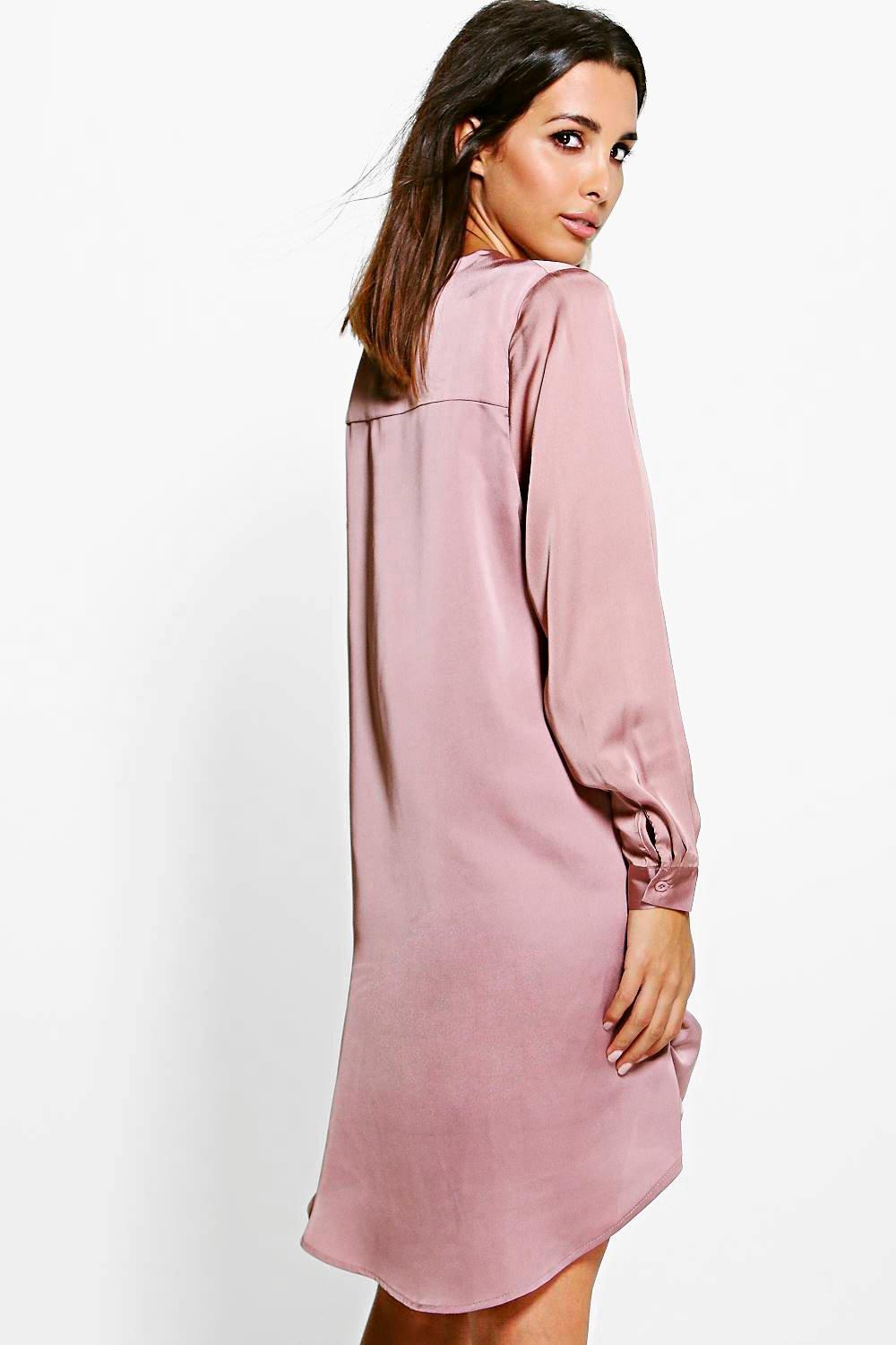 boohoo champagne dress