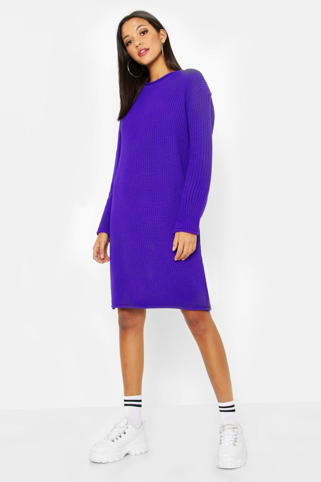 purple jumper dress