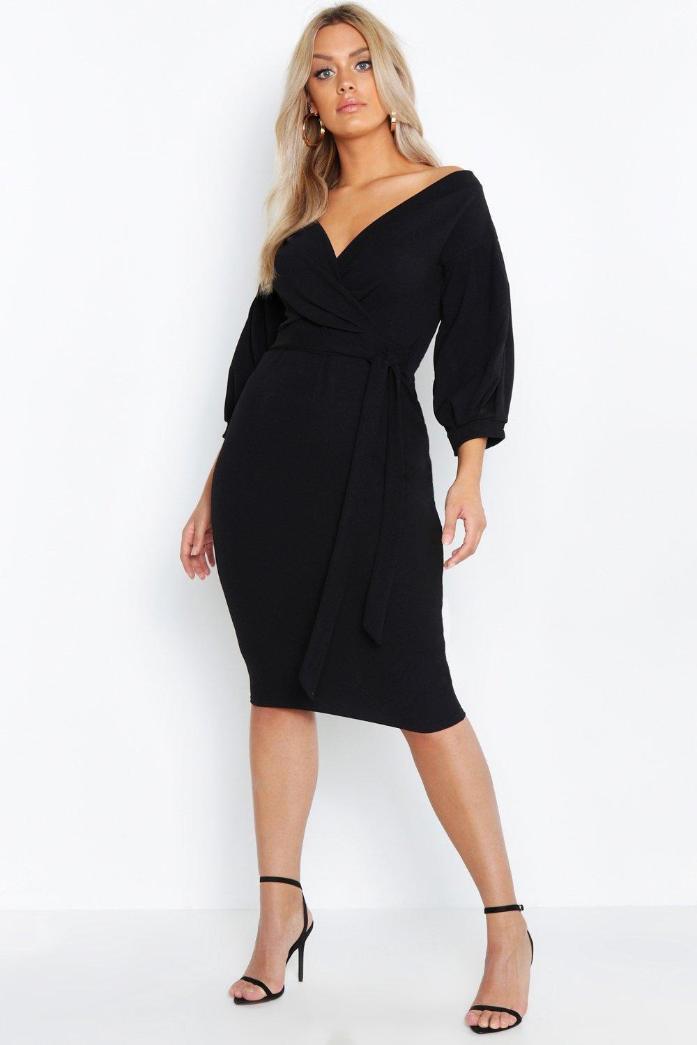 off the shoulder wrap midi bodycon dress t shirts