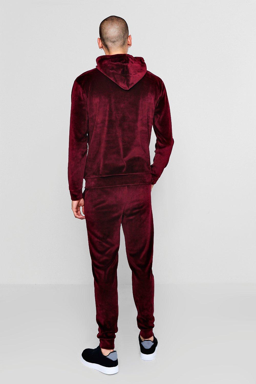 boohoo velvet tracksuit