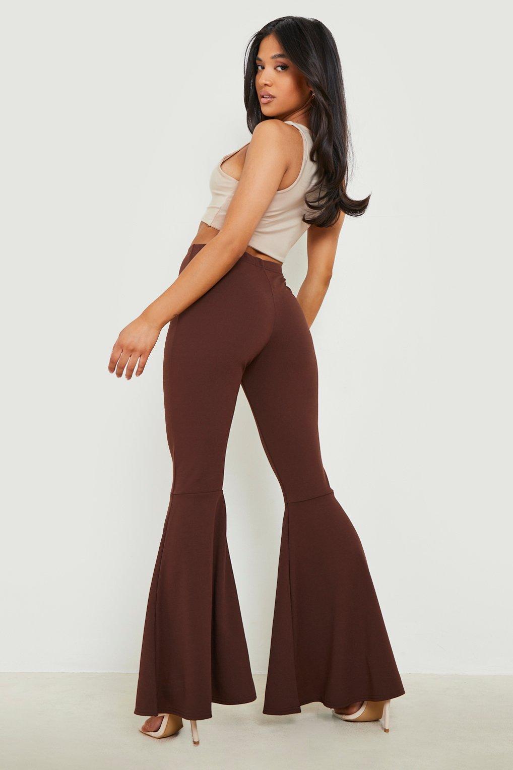 Boohoo Petite Scuba High Waist Volume 