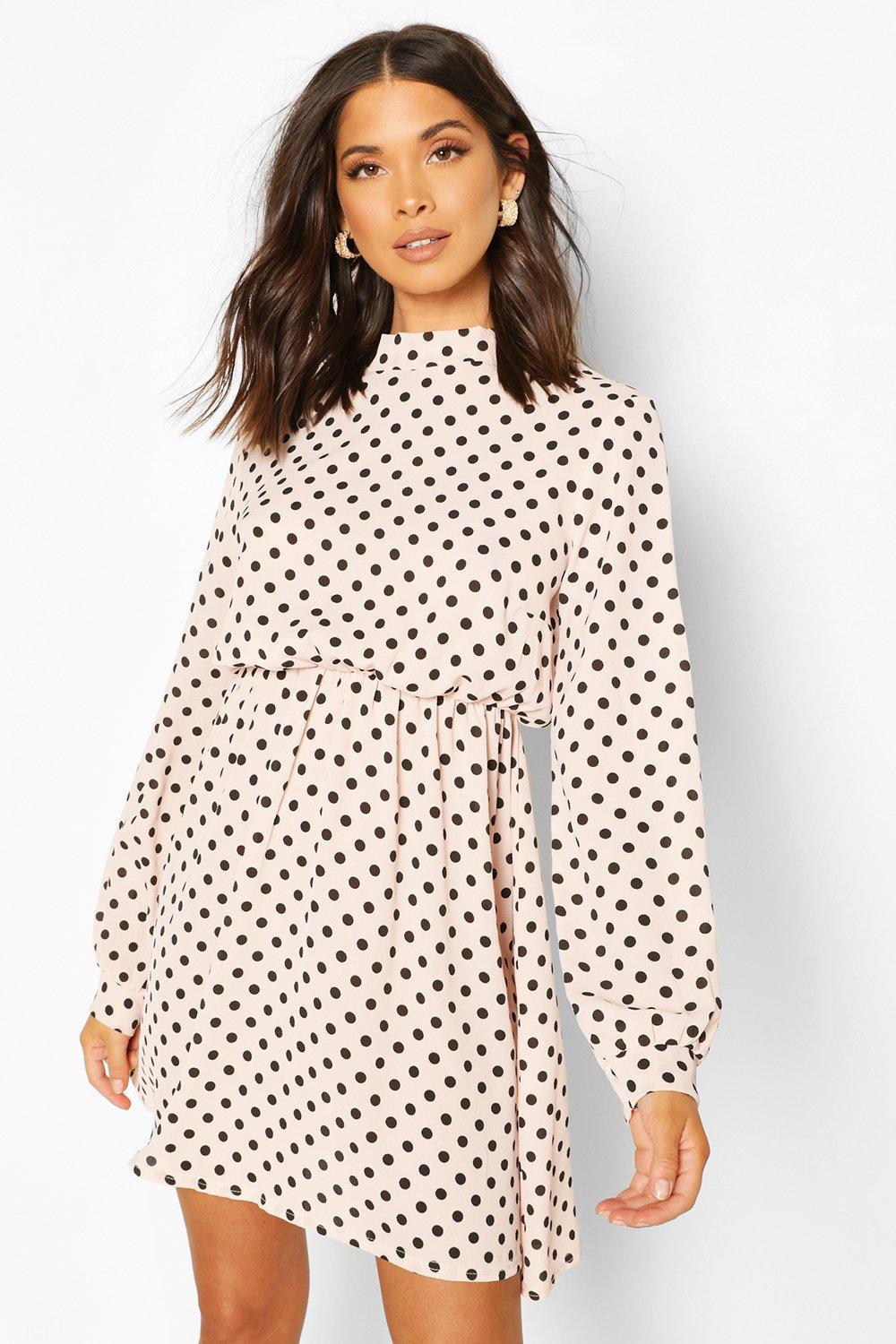 polka dot boohoo