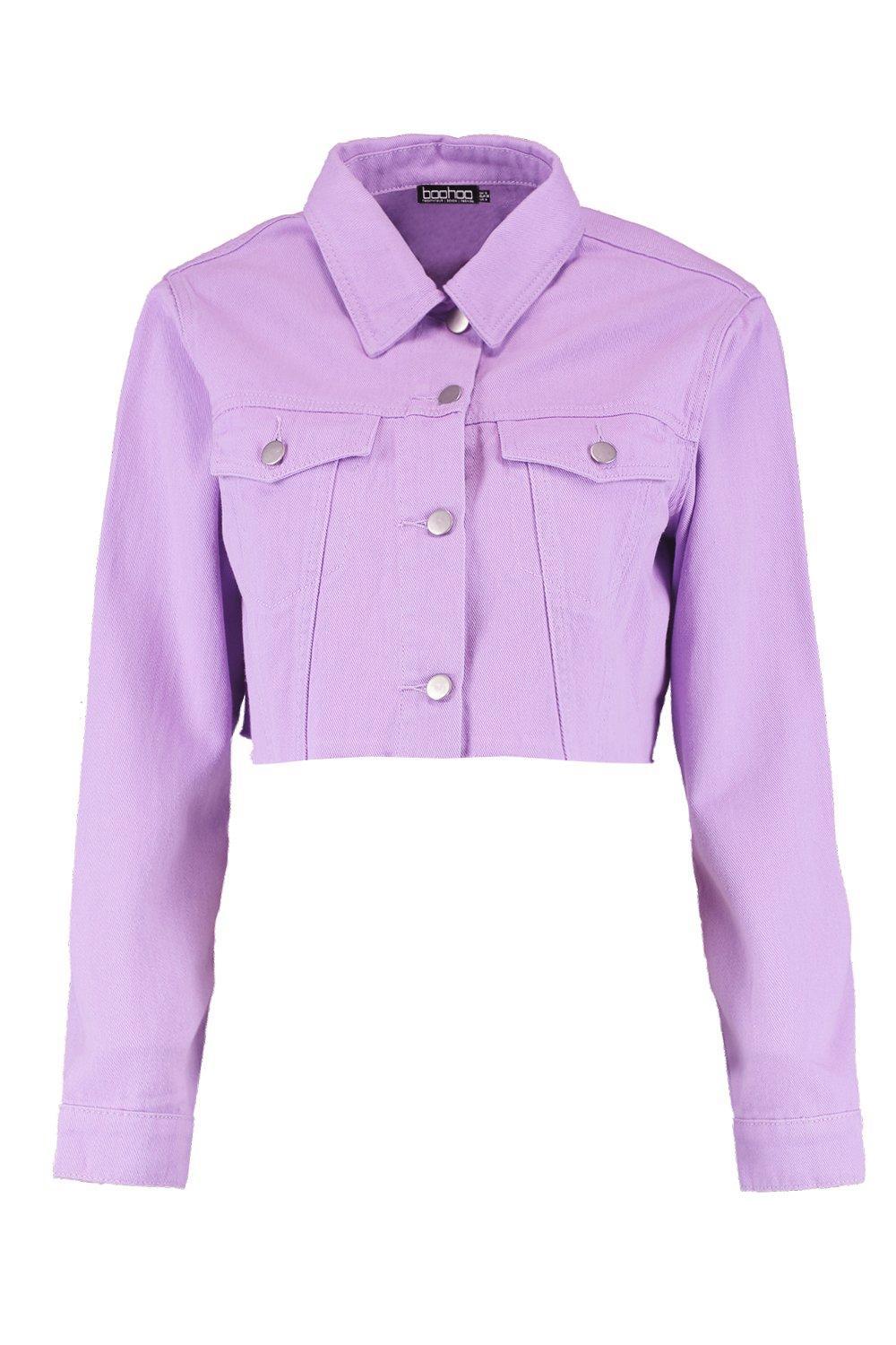 lavender cropped jacket