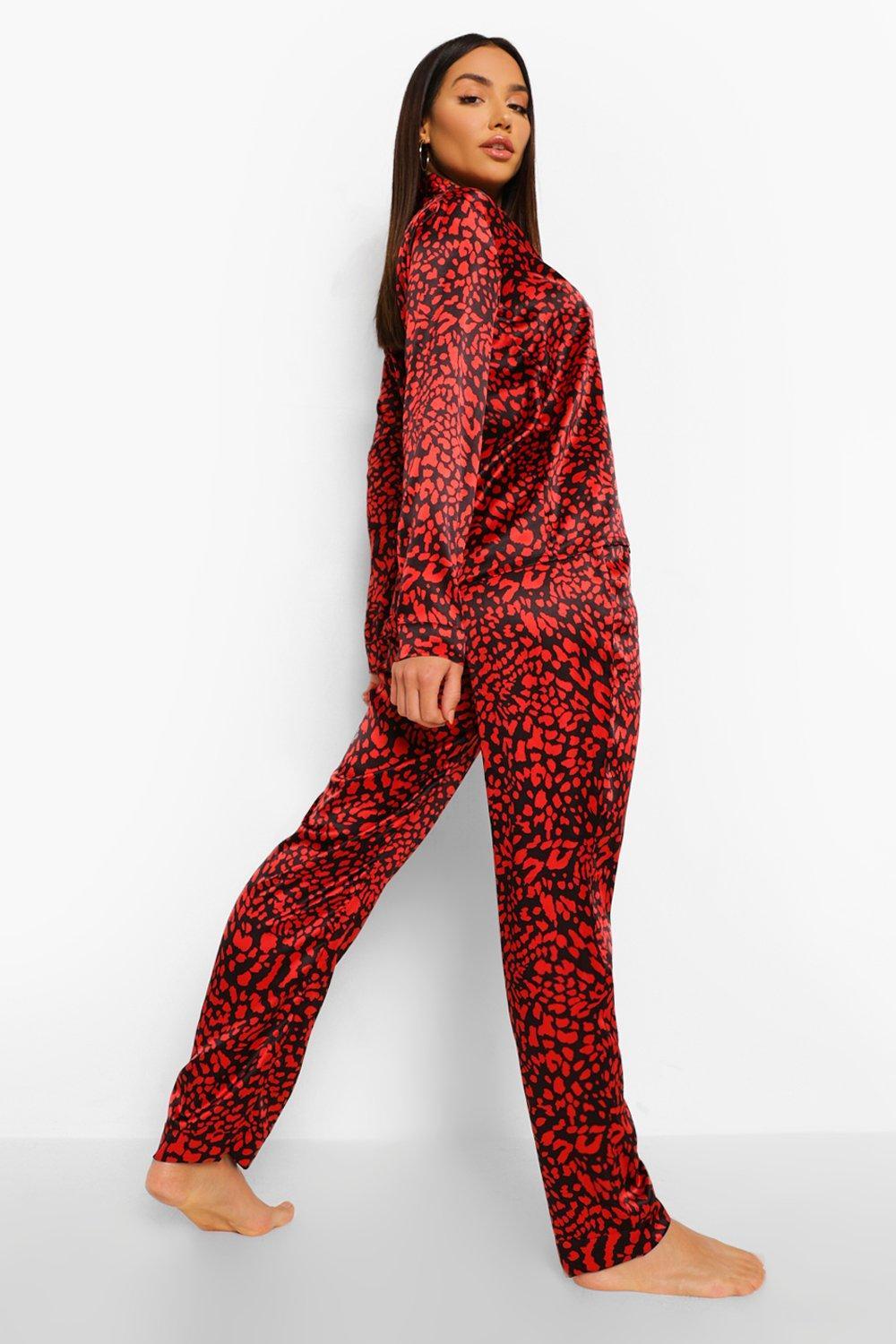 satin pjs boohoo