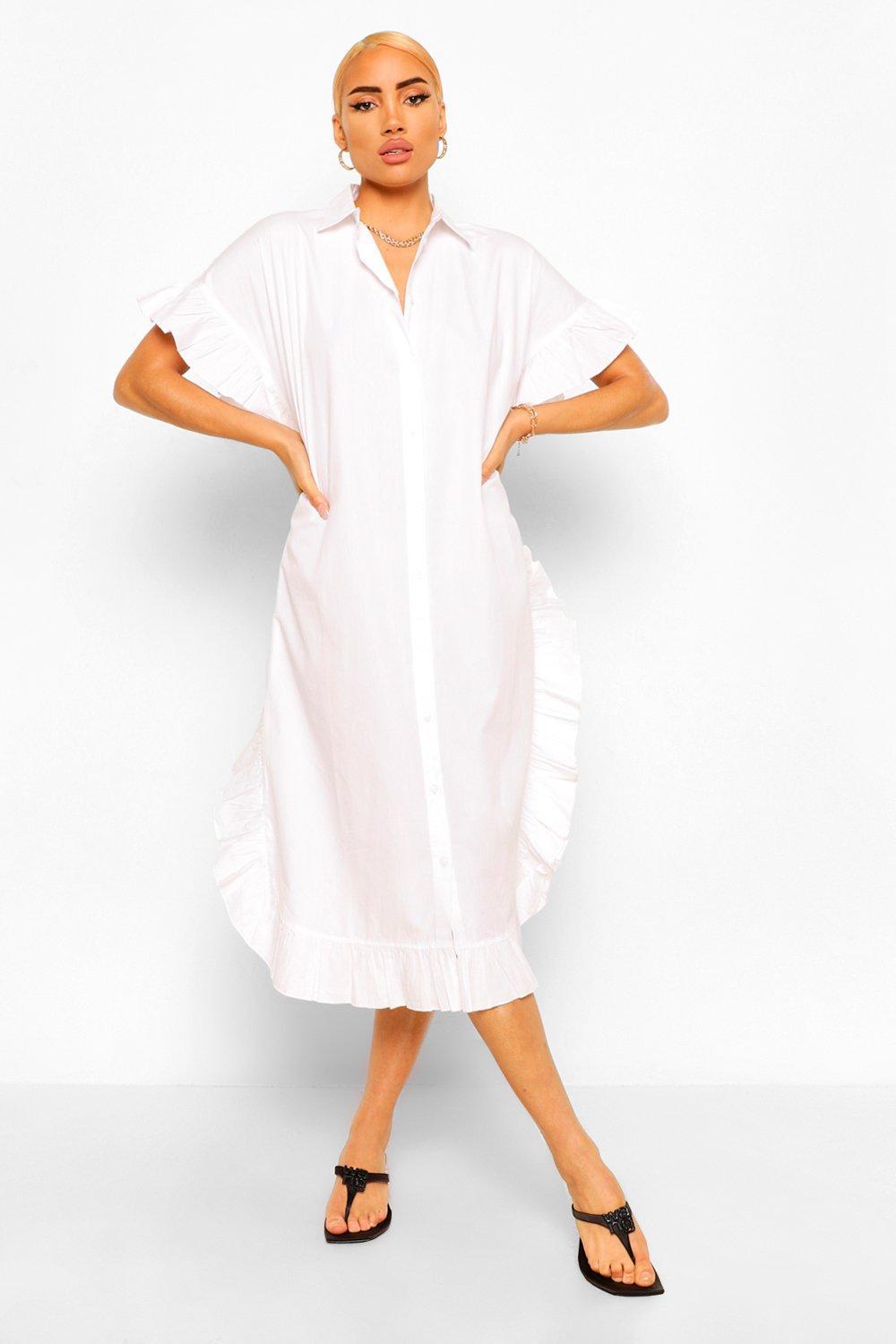 extreme ruffle dress