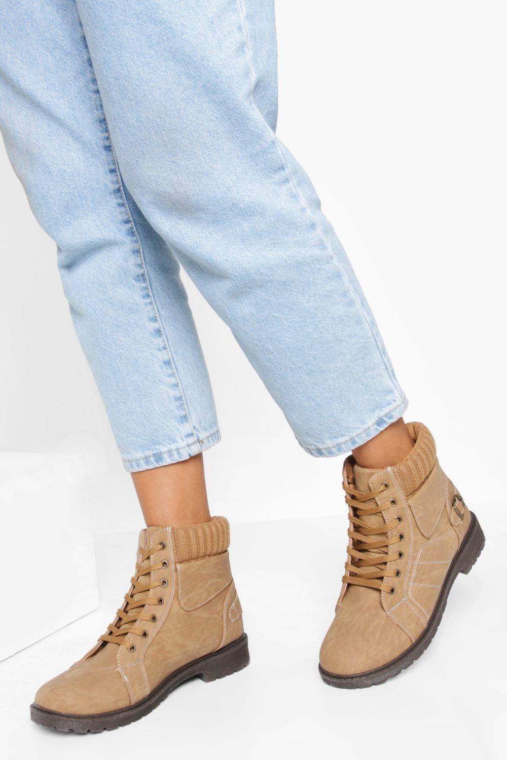 boohoo combat boots