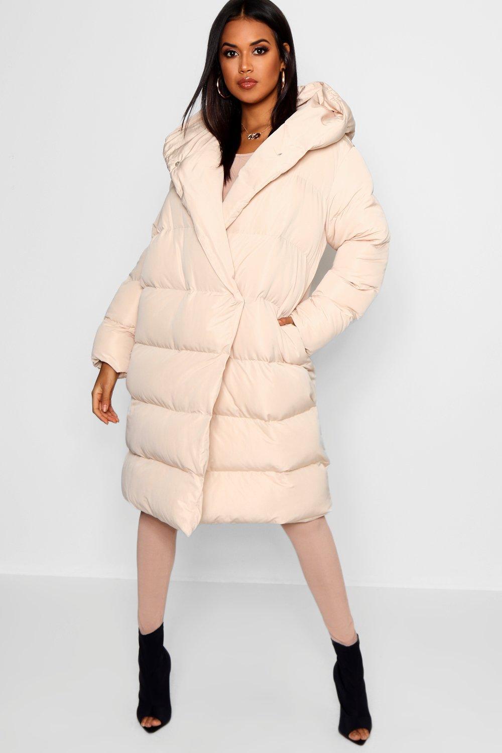 Duvet coat boohoo Clearance