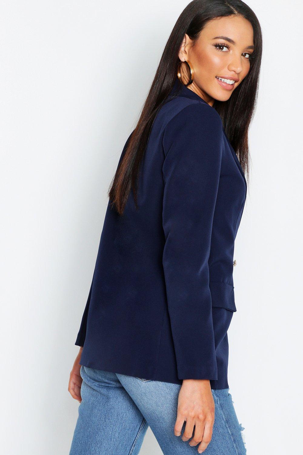 boohoo navy jacket