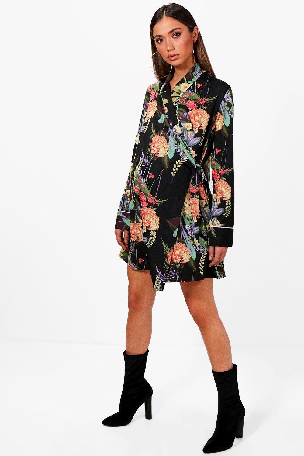 oriental wrap dress