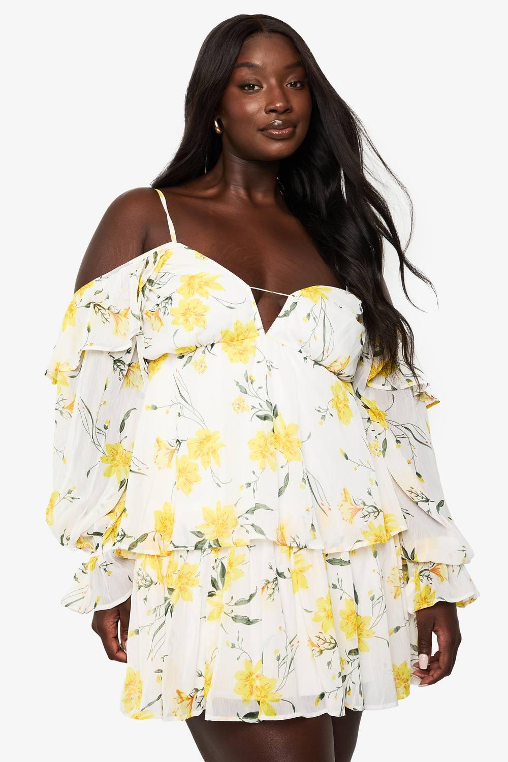 boohoo plus size skater dress boohoo Women's Plus Size Button Down Mini Skater Dress
