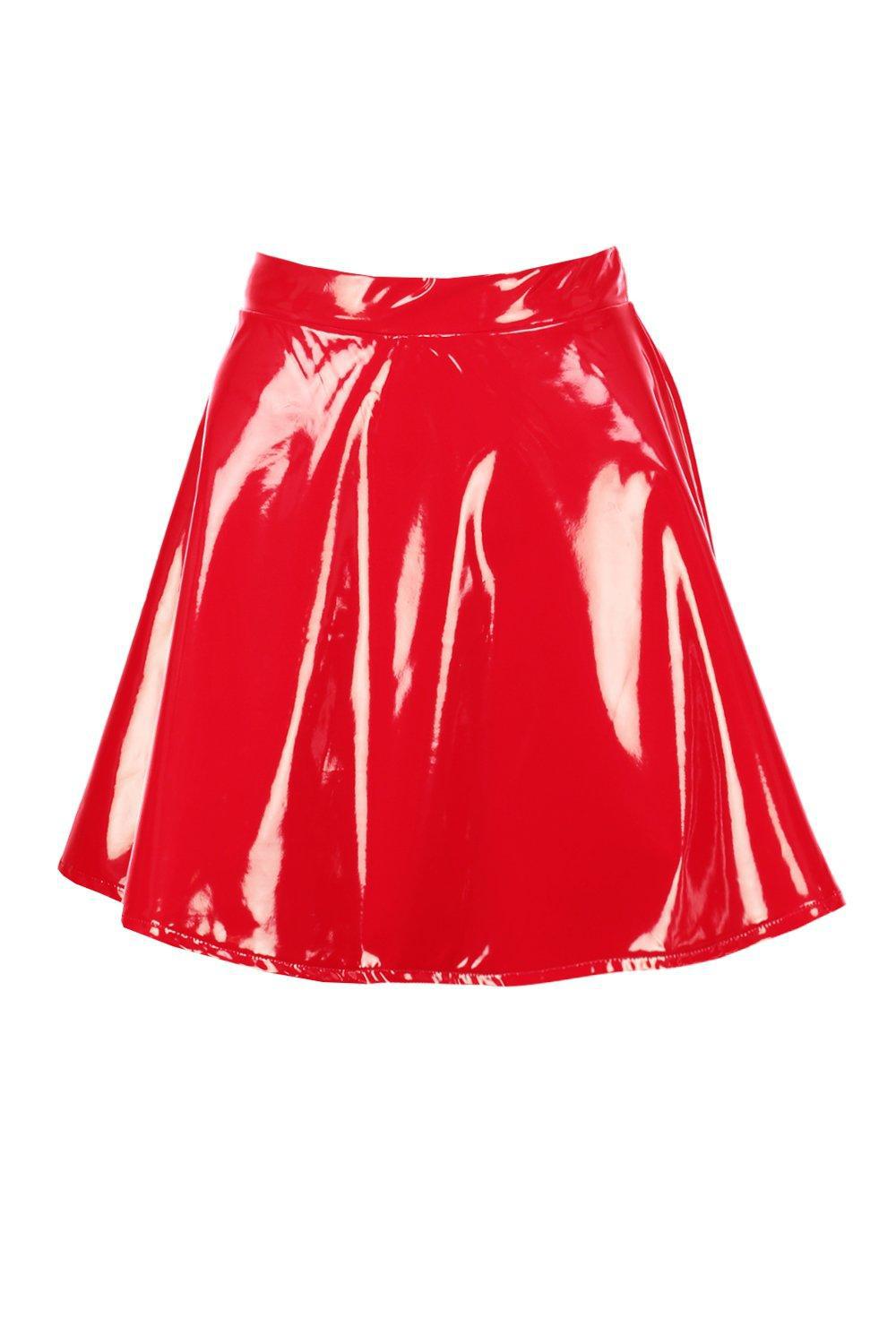 vinyl flare skirt