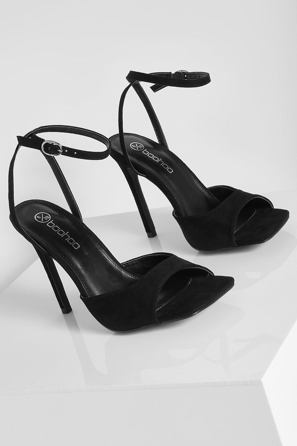 Boohoo Wide Fit High Vamp 2 Part Sandal 