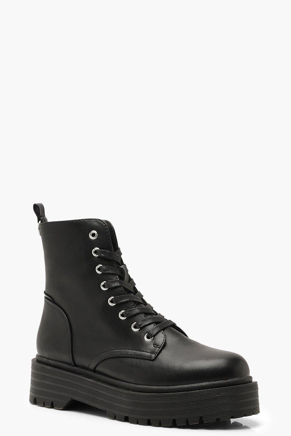 womens chunky sole boots