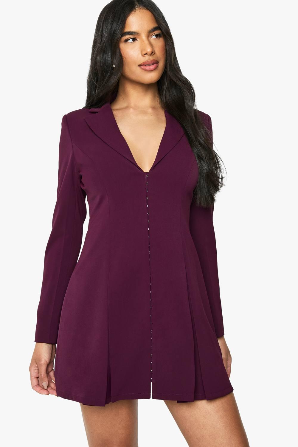 strapless open back dress Eva Lilac Blazer Dress – Seoraa main image 0