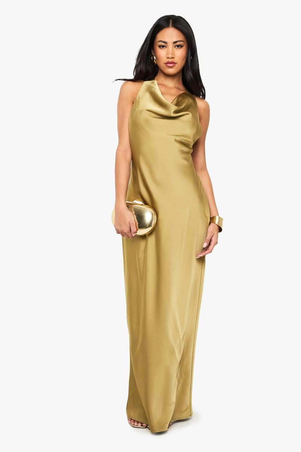 Boohoo Satin Dresses for Women | Lyst