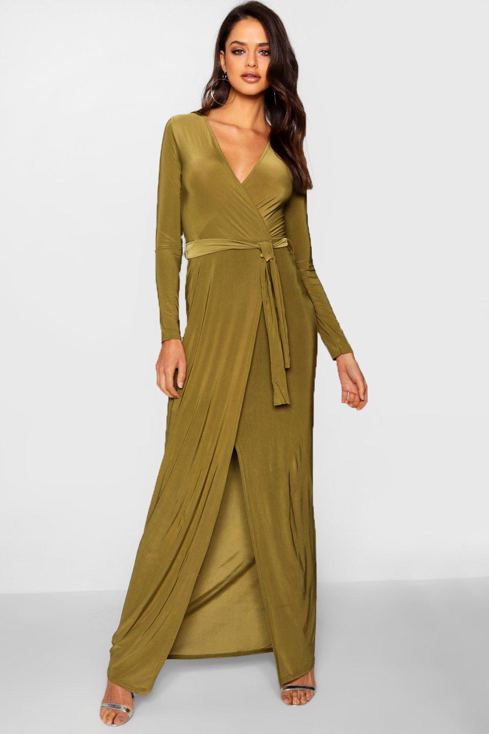 tall wrap maxi dress
