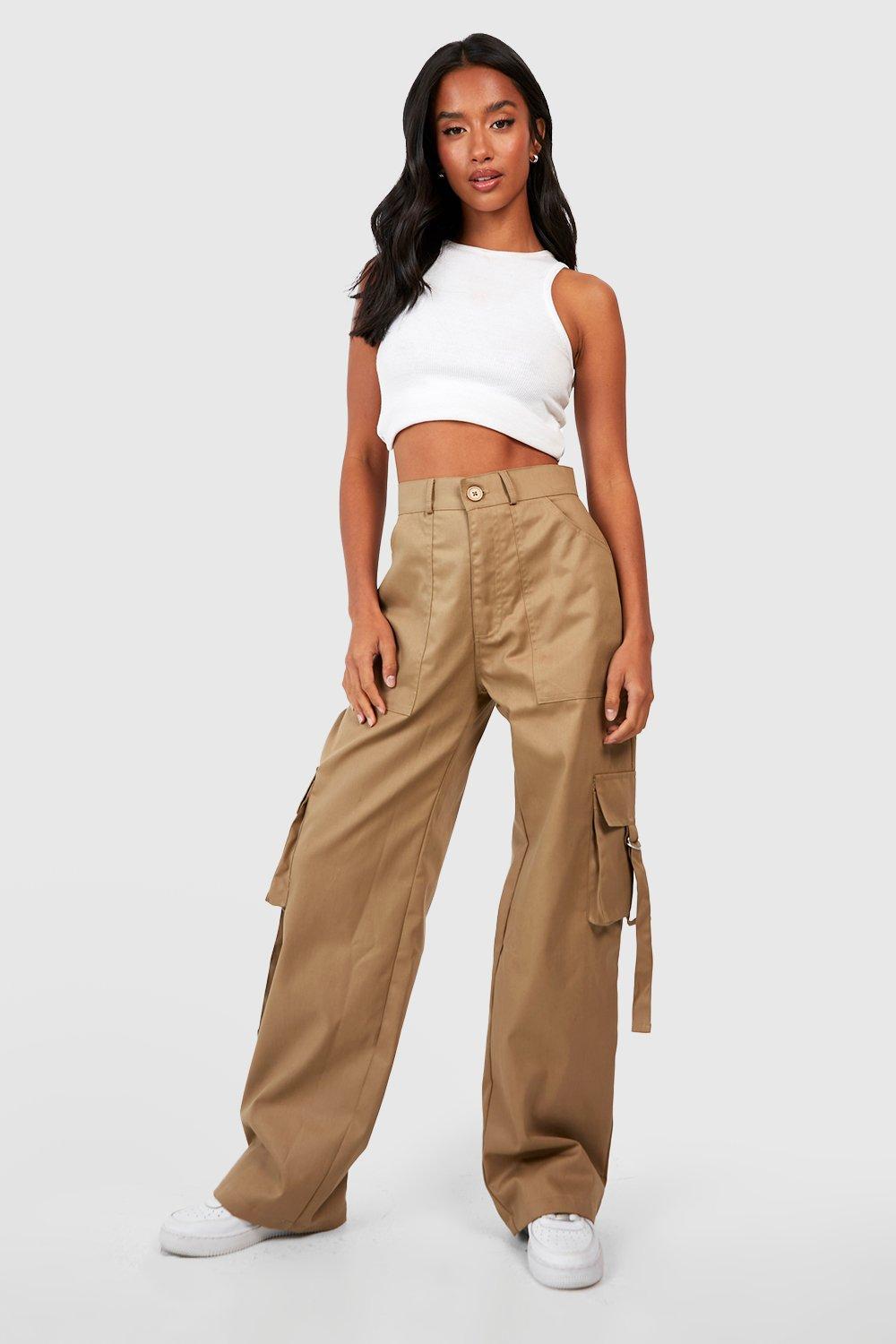 shop PANT StraightLeg Cargo Pants for women by Forever21
