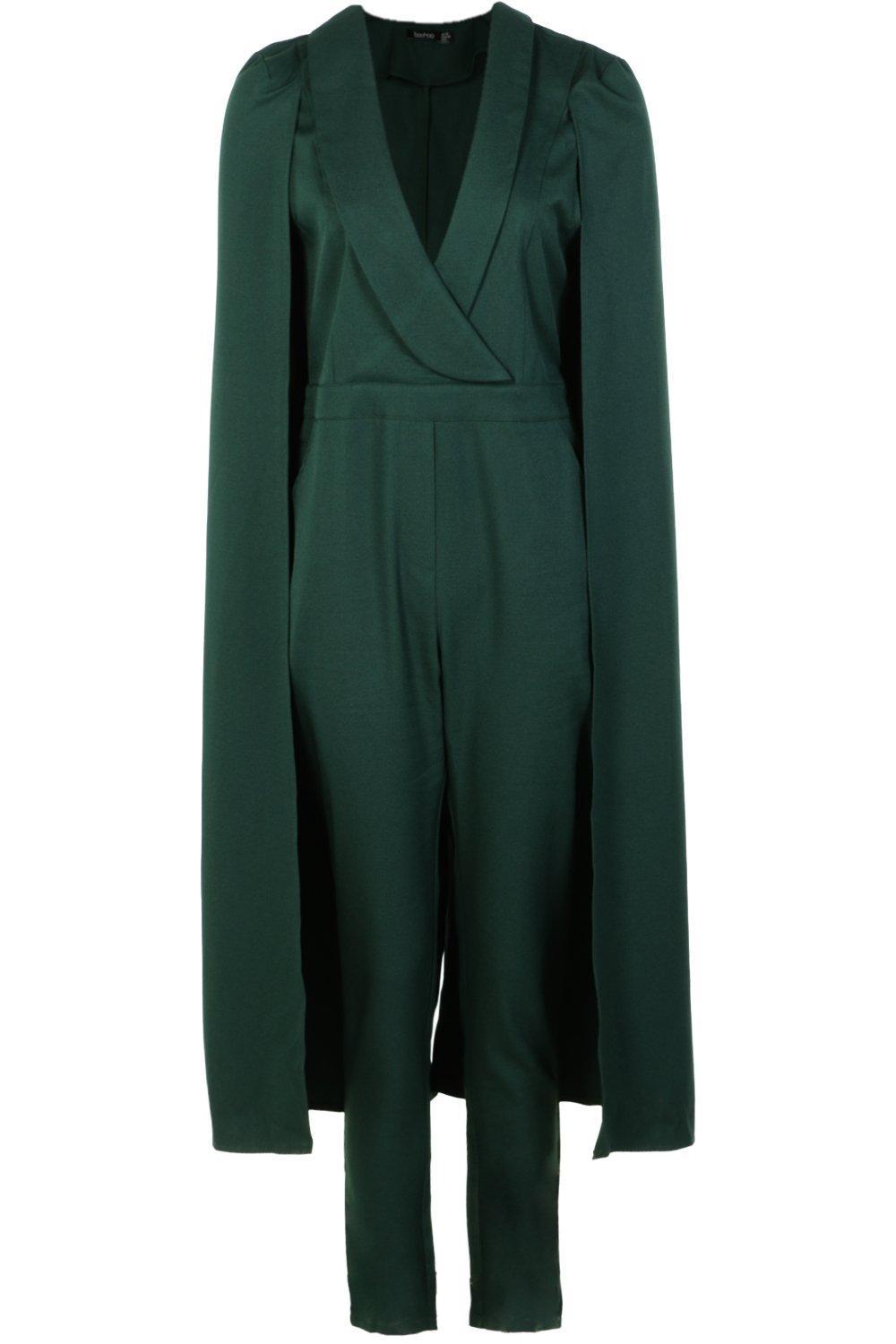 cape woven tailored jumpsuit