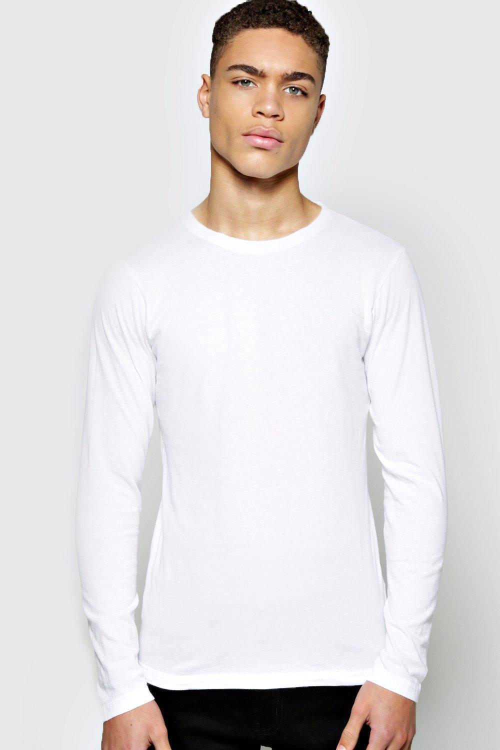 white ribbed t shirt mens